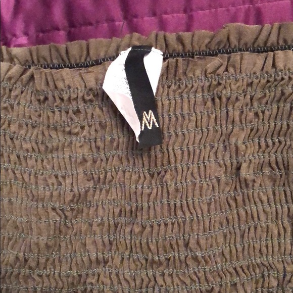 Ruched green crop top, size small, good condition - Picture 2 of 2